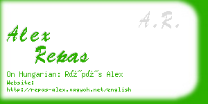 alex repas business card